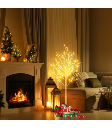 4FT Snowflake Christmas Tree with 48 LED Lamp