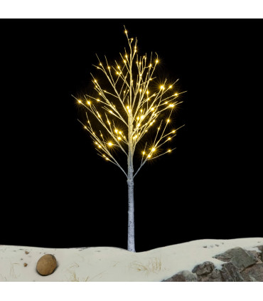 4FT Snowflake Christmas Tree with 48 LED Lamp