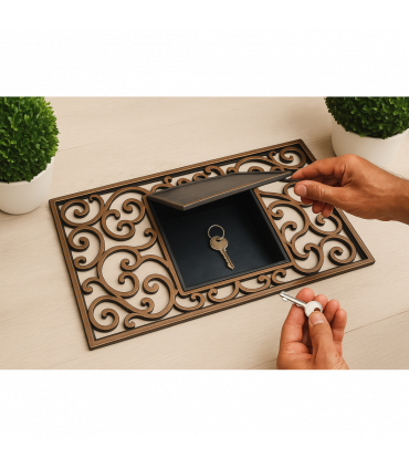 Hidden Key Doormat