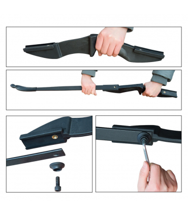 53"Takedown Recurve Bow Fiberglass Arrows Set 40lbs Archery Bow Hunting Shoot UK