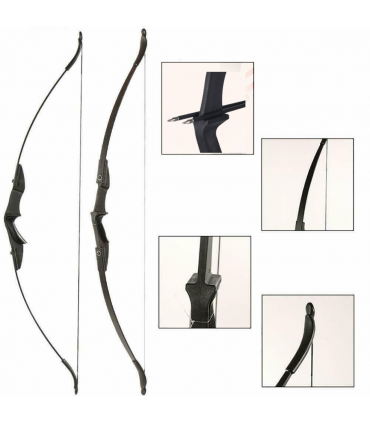 53"Takedown Recurve Bow Fiberglass Arrows Set 40lbs Archery Bow Hunting Shoot UK