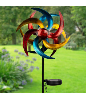 Solar Colourful Windmill
