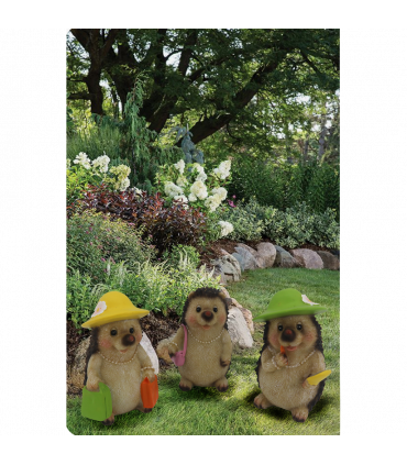Set of 3 Hedgehog Ladies