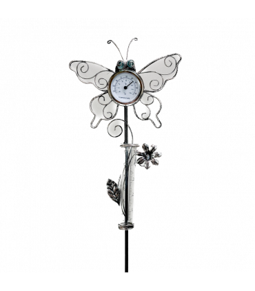 Butterfly Shaped Thermometer with Rain Gauge
