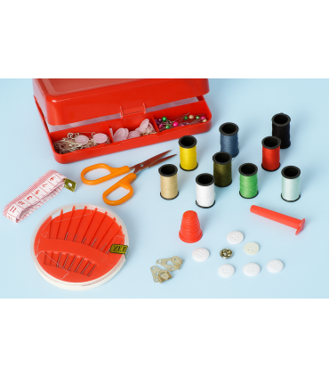130 Piece Self-Thread Sewing Kit