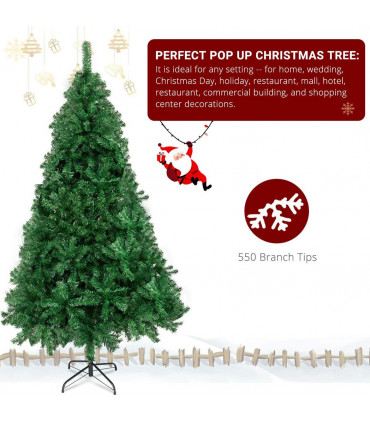 6FT Christmas Tree with 550 Branches