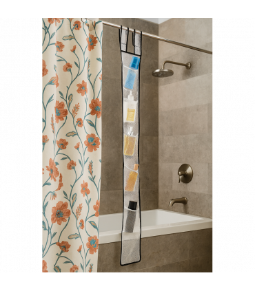 7 Pocket Hanging Mesh Shower Caddy