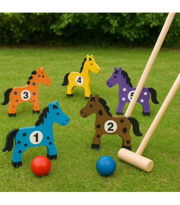 All Wood Pony Croquet