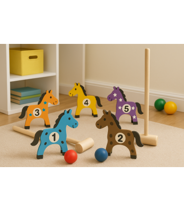All Wood Pony Croquet