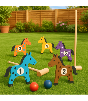 All Wood Pony Croquet