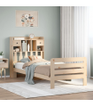 vidaXL Bookcase Bed without Mattress 90x190 cm Single Solid Wood Pine
