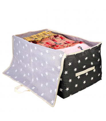 VINSANI 3pc STORAGE BAGS BLACK STAR MEDIUM 0000342