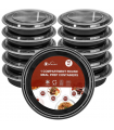 VINSANI ROUND 1 COMPARTMENT MEAL PREP CONTAINERS 1010426 X 2