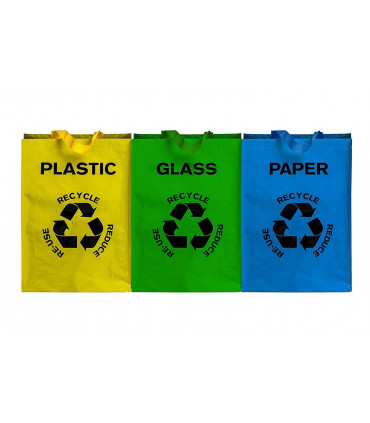 VINSANI SET OF 3 RECYCLING BAGS 0009106