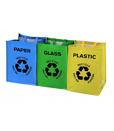VINSANI SET OF 3 RECYCLING BAGS 0009106