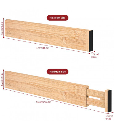VINSANI BAMBOO DRAWER DIVIDERS 1010199