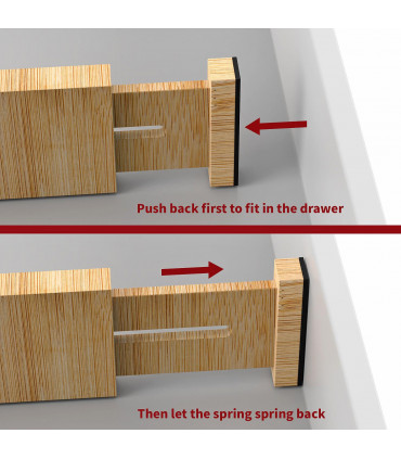 VINSANI BAMBOO DRAWER DIVIDERS 1010199