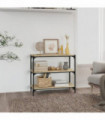 Book Cabinet Sonoma Oak 80x33x70.5 cm Engineered Wood and Steel