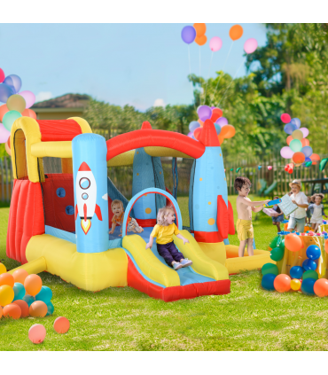 Bouncy Castle with Slide Pool Trampoline