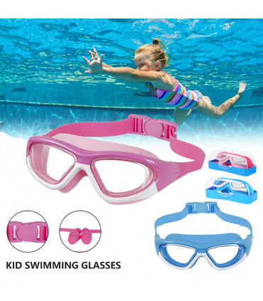 Children's anti-fog swimming goggles pink swimming pool goggles suitable for teenagers and children swimmers hot sale
