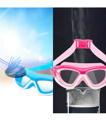 Children's anti-fog swimming goggles pink swimming pool goggles suitable for teenagers and children swimmers hot sale
