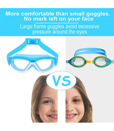 Children's anti-fog swimming goggles pink swimming pool goggles suitable for teenagers and children swimmers hot sale