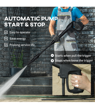 DURHAND High-Performance Power Washer 1800W, 150 Bar, 510 L/h, Yellow