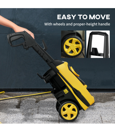 DURHAND High-Performance Power Washer 1800W, 150 Bar, 510 L/h, Yellow