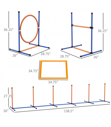 Dog agility training equipment
