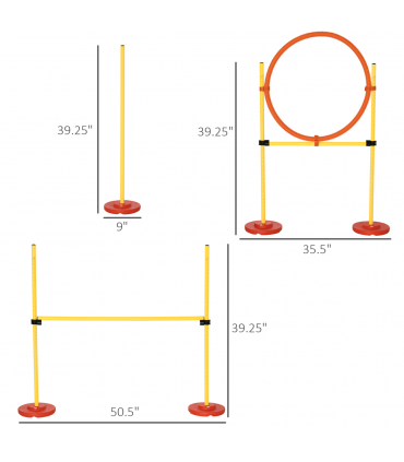 Dog agility training equipment