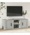 vidaXL TV Cabinet Concrete Grey 100x31.5x35 cm Engineered Wood