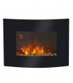 Electric Wall Mounted Fire Place Slimline Plasma Fan Heater Backlit 900/1800W