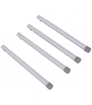 Outsunny 4ft Aluminium Picnic Table w/Side Desktop Outdoor BBQ Party Portable