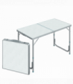 Outsunny 4ft Aluminium Portable Folding Camping Picnic Table Outdoor Garden
