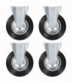 vidaXL 12 pcs Fixed Casters 200 mm