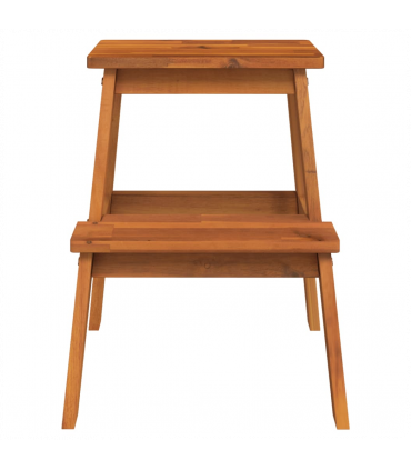 vidaXL 2 Step Stool 40x38x50 cm Solid Wood Acacia