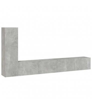 vidaXL 3 Piece TV Cabinet Set Concrete Grey Engineered Wood