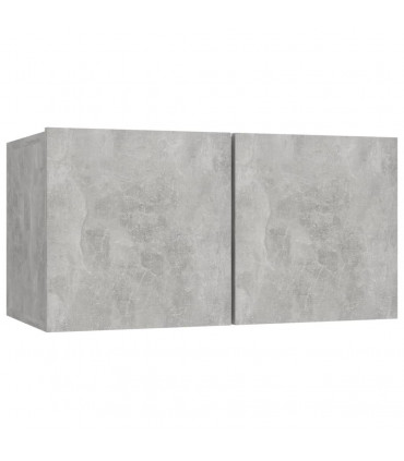 vidaXL 4 Piece TV Cabinet Set Concrete Grey Engineered Wood