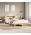 vidaXL Bookcase Bed without Mattress 120x200cm Solid Wood Pine