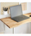 vidaXL Desk Top Untreated 100x60x2.5 cm Solid Wood Oak Rectangular