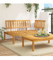vidaXL Garden Pallet Corner Sofa Solid Wood Acacia