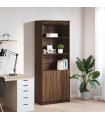 vidaXL Highboard Brown Oak 70x35x180 cm Engineered Wood