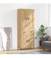 vidaXL Highboard Sonoma Oak 69.5x34x180 cm Engineered Wood