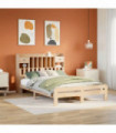 vidaXL Bookcase Bed without Mattress 160x200 cm Solid Wood Pine