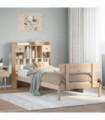 vidaXL Bookcase Bed without Mattress 90x200 cm Solid Wood Pine