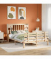 vidaXL Bookcase Bed without Mattress 160x200 cm Solid Wood Pine