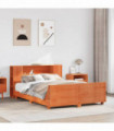 vidaXL Bed Frame without Mattress Wax Brown 160x200 cm Solid Wood Pine