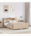 vidaXL Bed Frame without Mattress 135x190 cm Double Solid Wood Pine