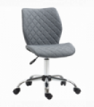 Office Chair Grey Ergonomic Mid Back 360 Swivel Height Adjustable Home Office