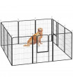 Foldable Steel Pet Enclosure - Secure Space for Pets - Versatile Design